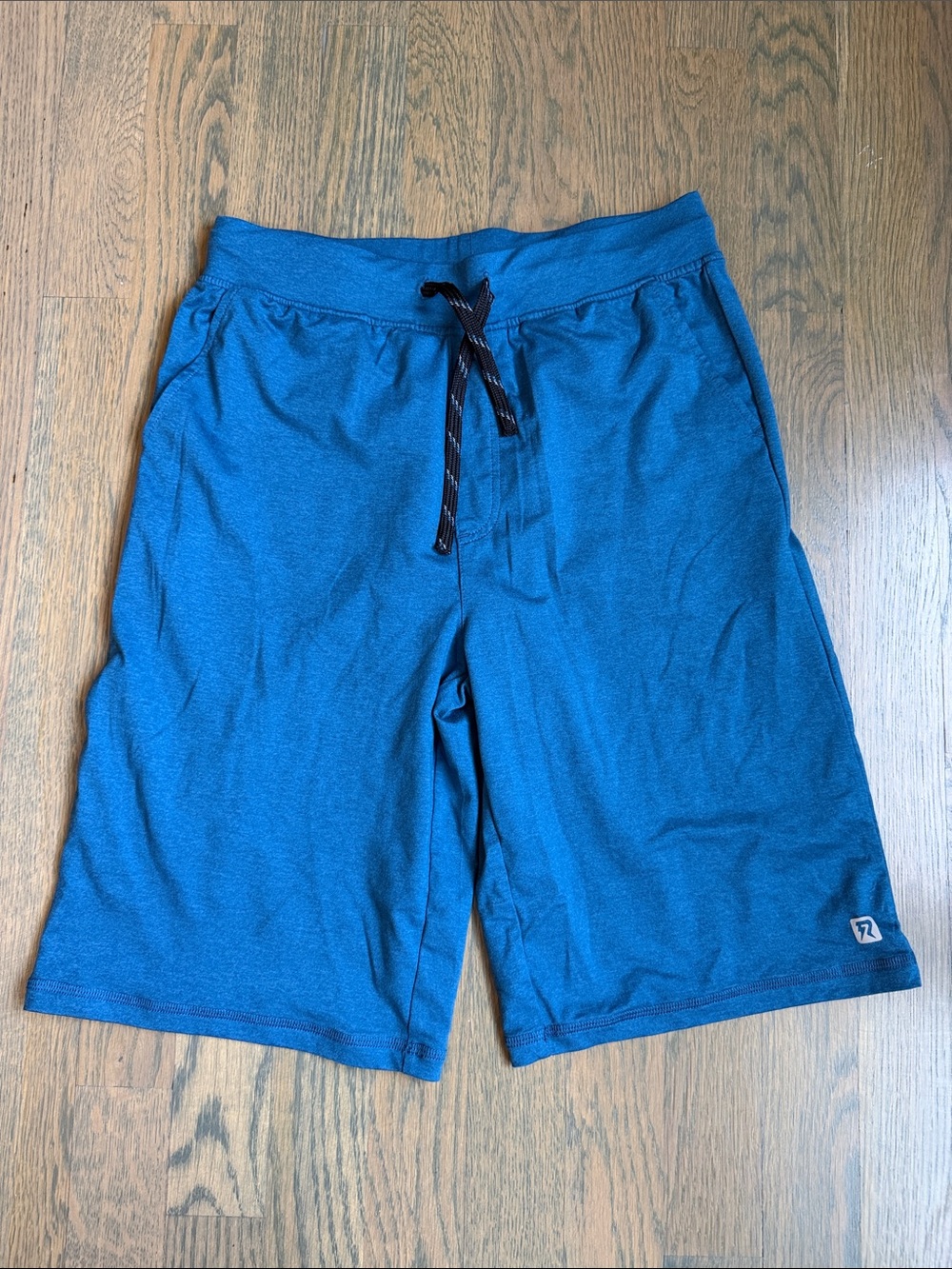 Blue Drawstring Shorts